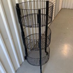 3 Tiered Round Wire Dump Bins