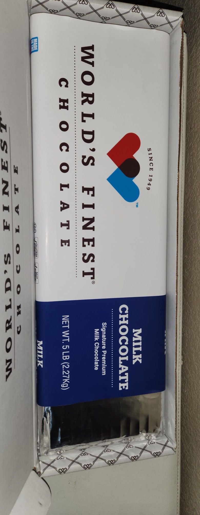 Worlds finest chocolate 5lb bar