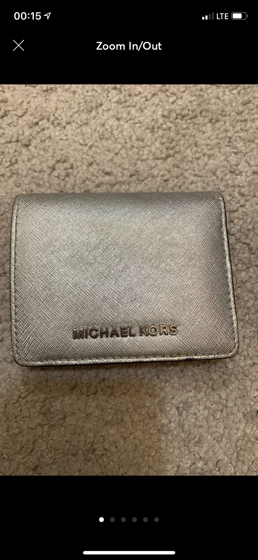 Small Silver Michael Kors Wallet