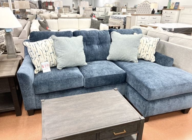New 90” Chaise Sofa — REVERSIBLE