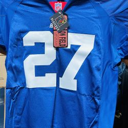 Ron Dayne Autographed/Signed Rookie Jersey New York Giants