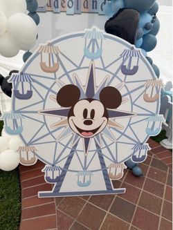 Mickey Mouse Disney back drop