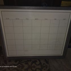 Perfect Little Dry Erase Board / Calendar