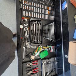 Full drawer of tools