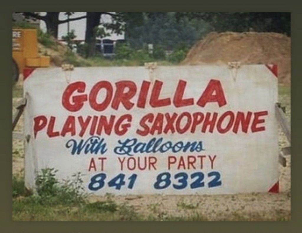 Gorilla Playing Saxophone