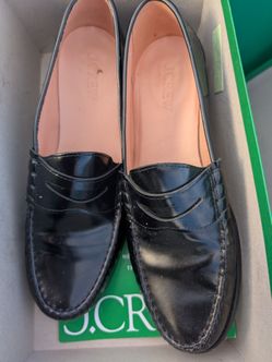 J Crew black shoes size 10 men