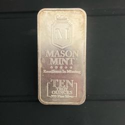 10 Oz silver bar