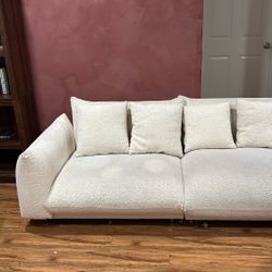 Tan Sherpa Couch