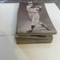 Rare lot of 1939 to year 1966 Exhibit black and white baseball cards  . 41 cards. You don’t see these often