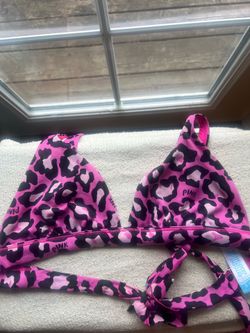 PINK leopard print swimsuit￼ Victoria’s Secret