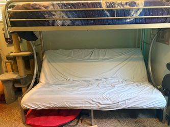 Bunk bed with futon