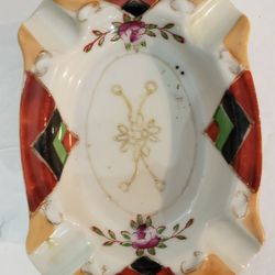 Made In Japan Hand Painted Ashtray Good Condition Ceramic