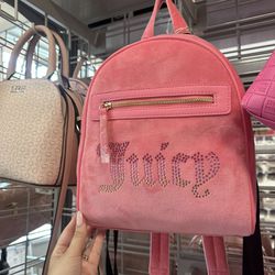 Pink Suede Juicy Backpack 