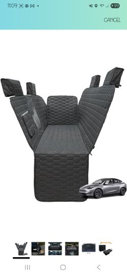 Dog Seat Covers for Back Seat, Tesla Model Y Seat Covers for Pet, Hammock