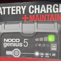 New NOCO GENIUS5: 5A 6V/12V Smart Battery Charger,
