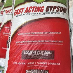 Sta-Green Fast Acting Gypsum 25 lb – Improves Soil & Lawn Health (NEW) 