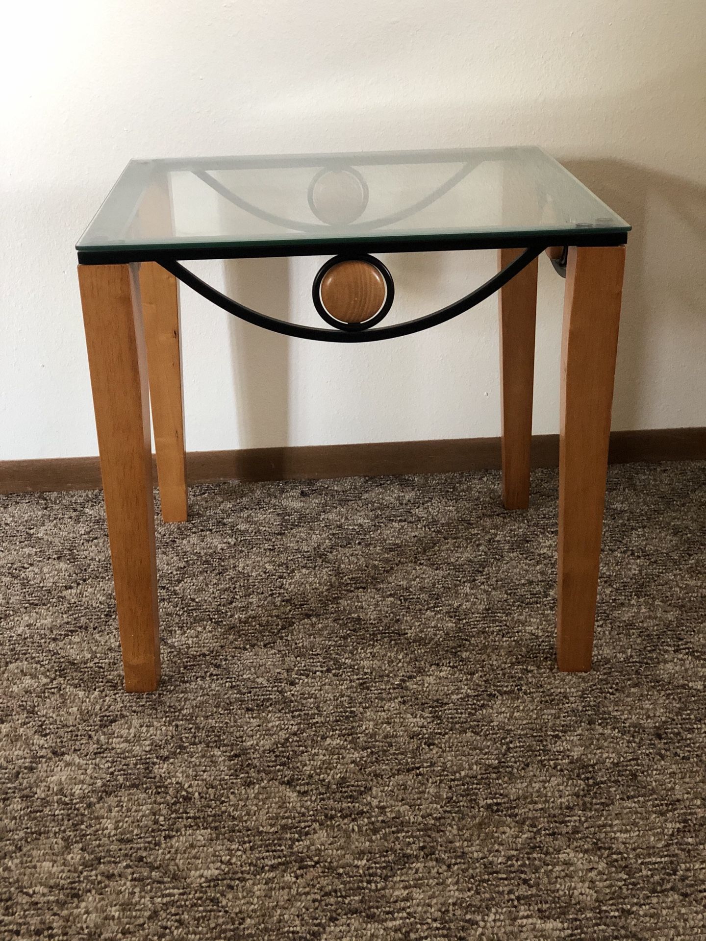 Glass End Table