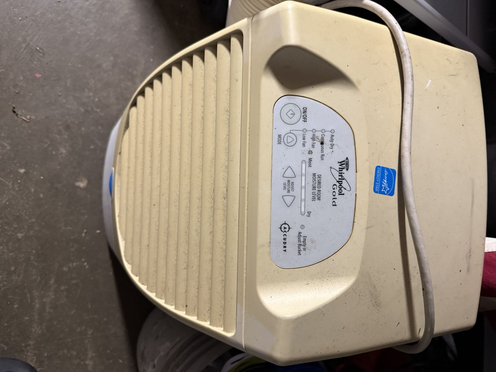 Whirlpool dehumidifier