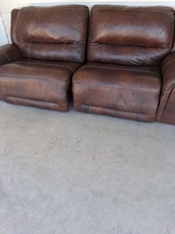 Brown Leather Couches