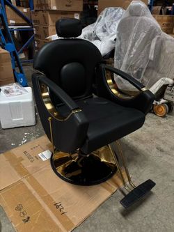 Barber chair, recliner