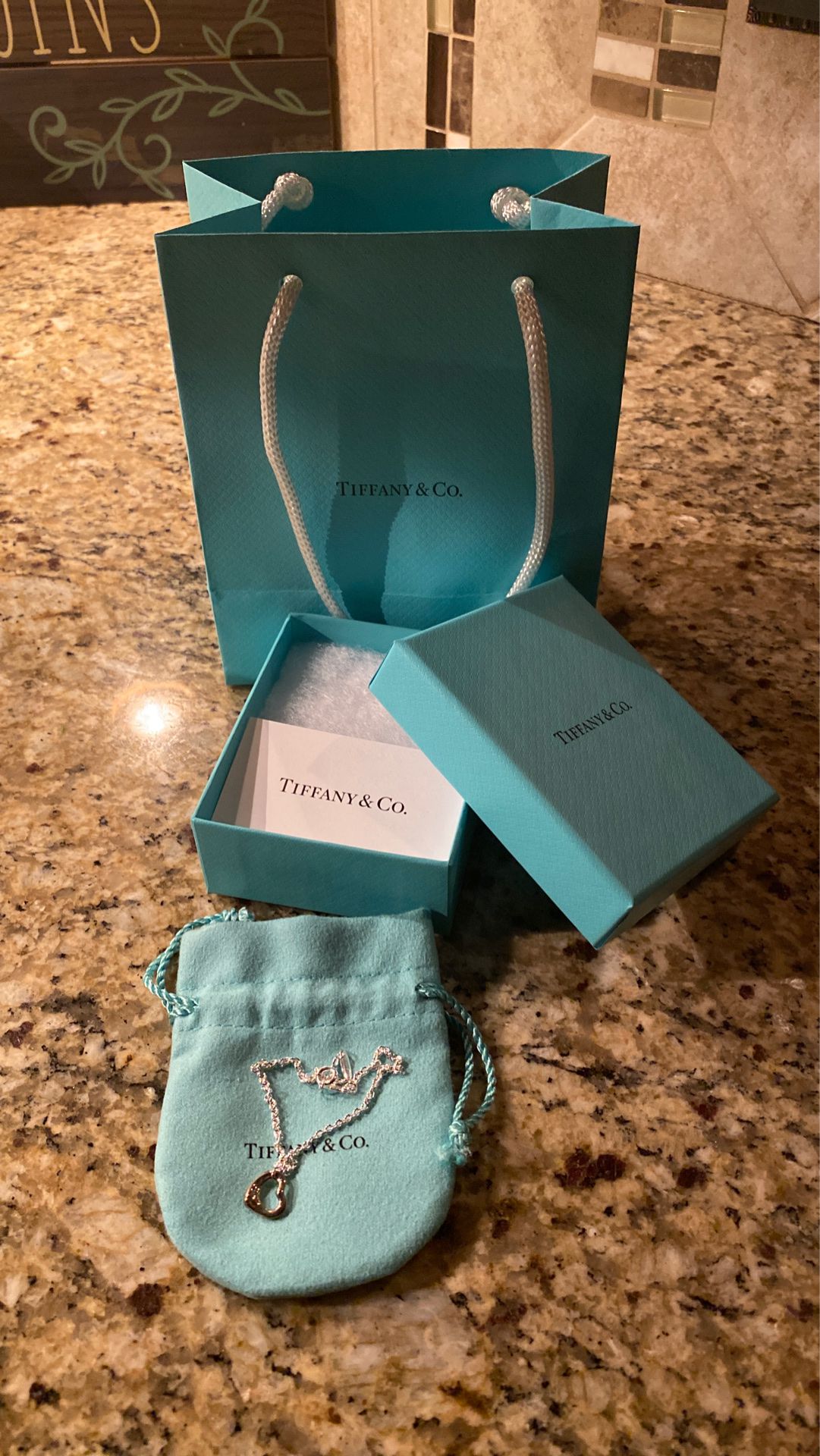 Tiffany open heart bracelet