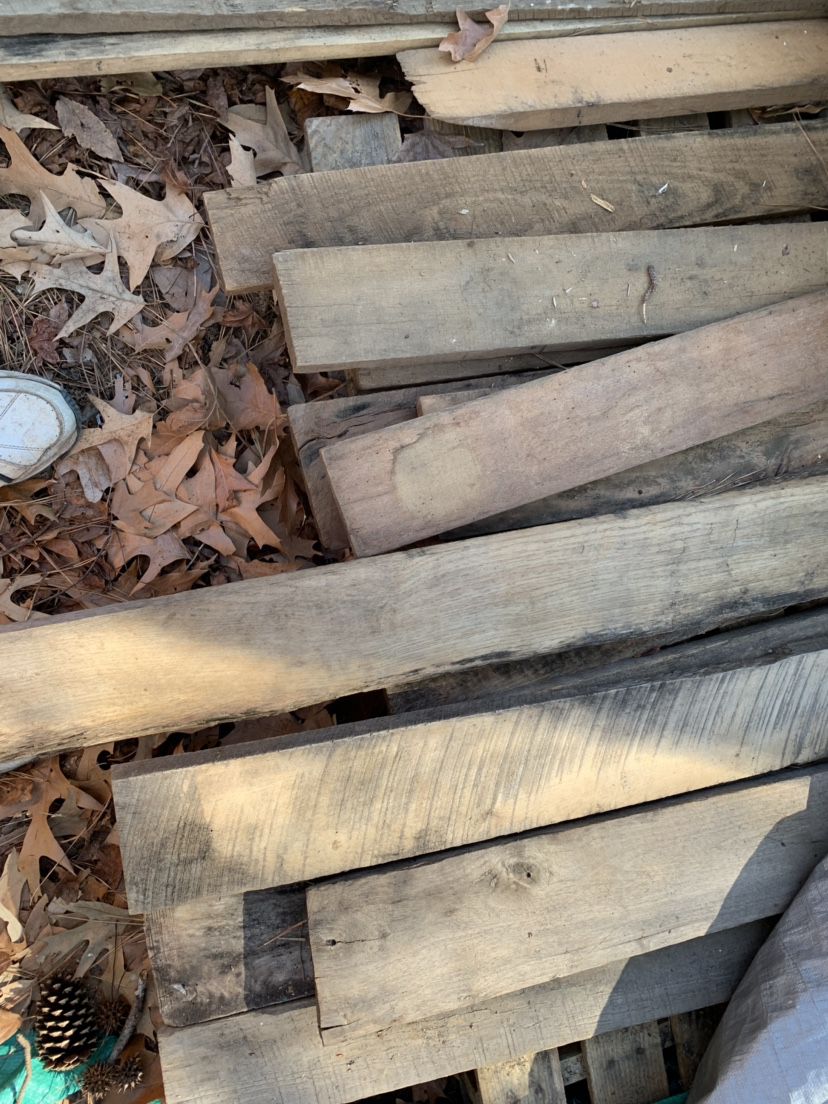 Ruff cut air dried hardwood lumber