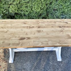 Trestle Solid Wood Desk 