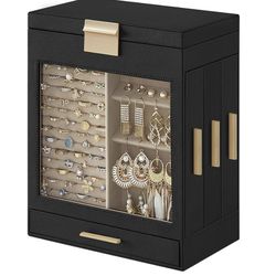 Jewelry Box - Black 5 Layer