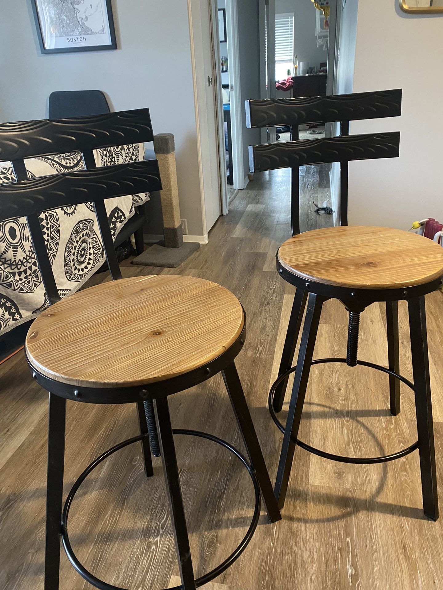 Counter-height barstools x 2