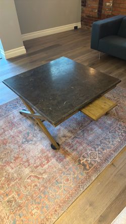 restoration hardware Coffee Table Stone and wood