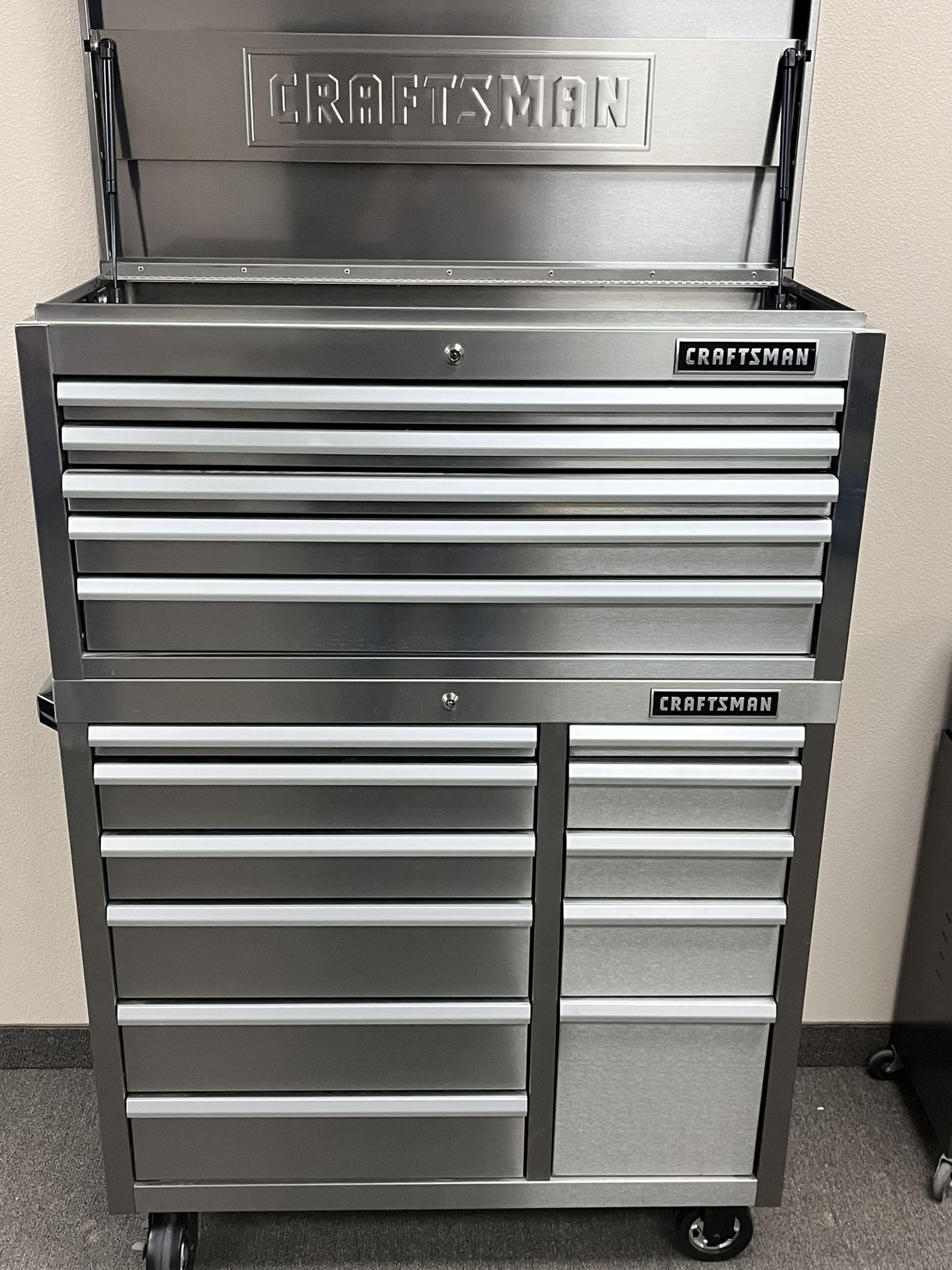 Craftsman Premium Stainless Steel Rolling Tool Cabinet 