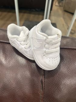 Nike force 1 crib, white, sizes 1c & 3c
