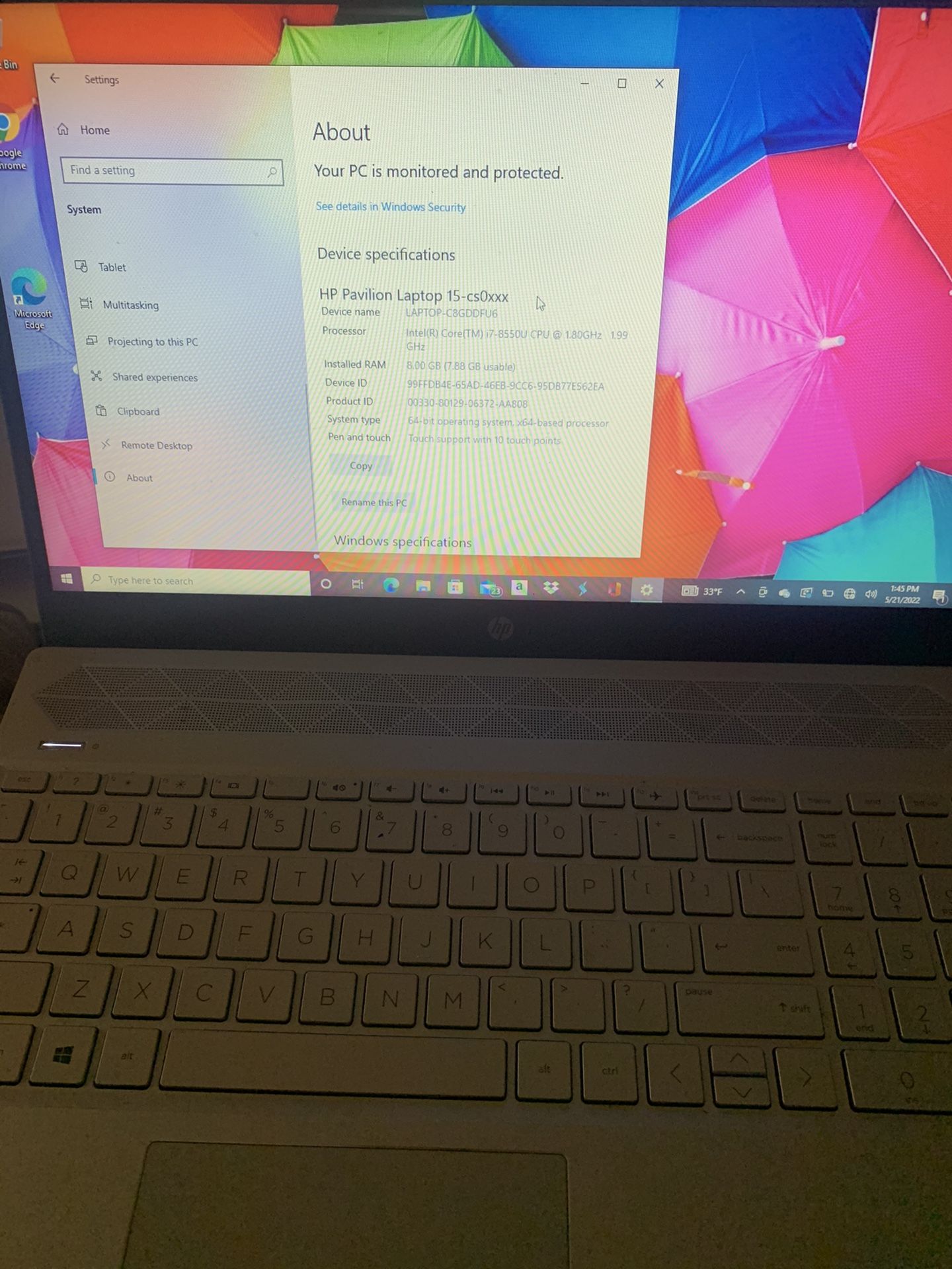 Hp Pavilion Laptop 15-cs0xxx