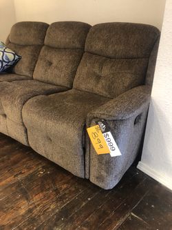 Microfiber Reclining Couch $40 down
