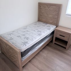 Twin Size Pillow Top Bamboo Brand Mattress New
