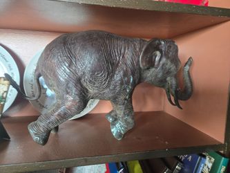 Metal antique elephant statue