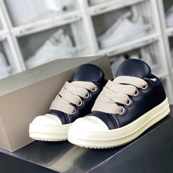 Rick Owens Leather Low Sneakers 11