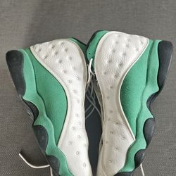 Nike Air Jordan 13 Retro "Lucky Green" sneakers. 