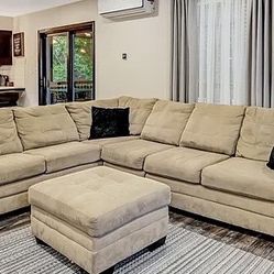 Sectional With Ottoman 