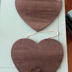 Wood Hearts