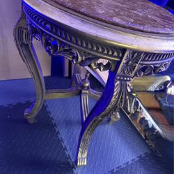 Small Marbel top Side Table .