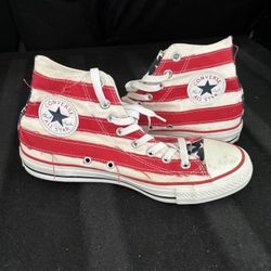 Converse Chuck Taylor High Tops- American Flag Design