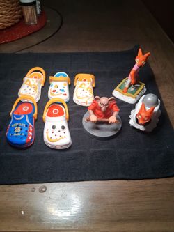 5 McDonalds crocs and 3 toys im selling as a bundle