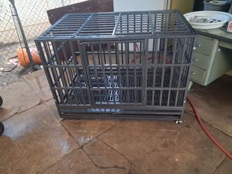 XL Heavy-Duty Indestructible Dog Crate Kennel (4ft x 4ft) – Escape Proof