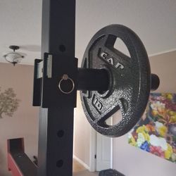Squat Rack Accesories And Work Out Bench For Sale Altogether Or Seperated