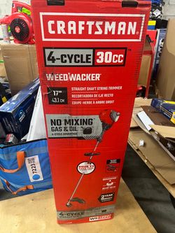 Craftsman 30-cc 4-cycle 17-in Straight Shaft Attachment Capable Gas String Trimmer Edger