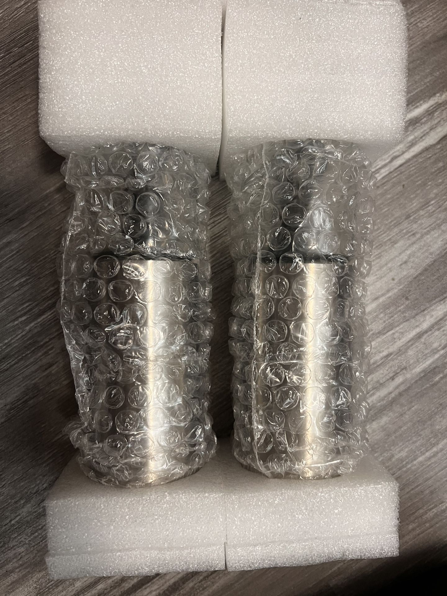 Solisifime Gravity Electric Salt and Pepper Grinder Set, USB Rechargeable Stainless Steel Mills with Large Capacity Tall Glass, LED Light, Adjustable 