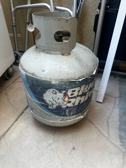 Empty propane tank