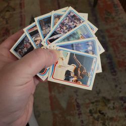 8pcs. Baseball Cards Vintage Stickers [Look Through Pics] 