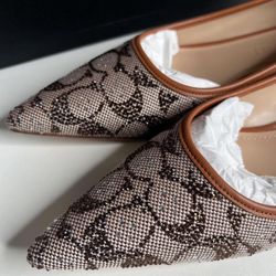 New Coach Crystal Flats 